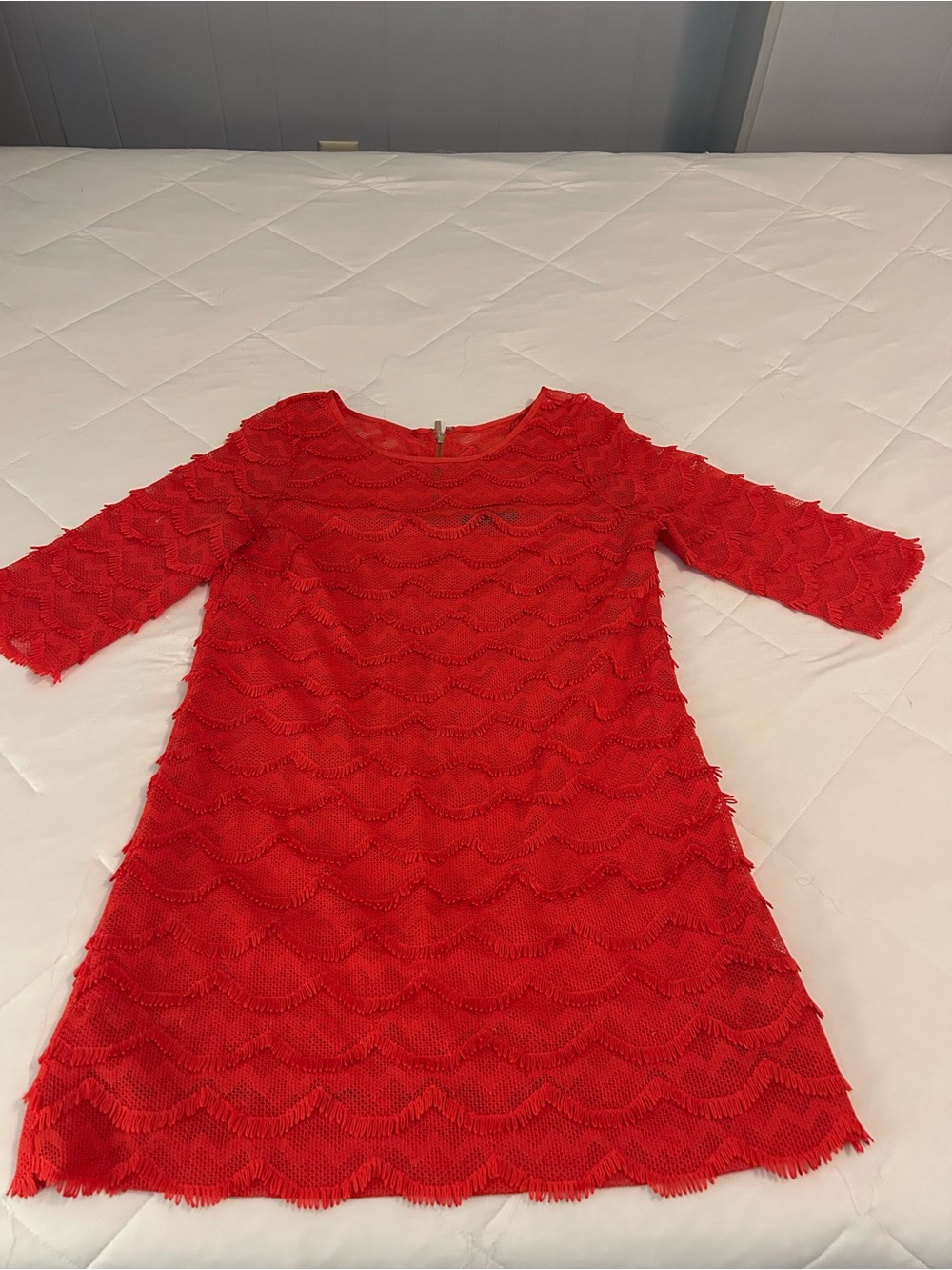 Jessica Howard Red Lace Shift Dress for Women